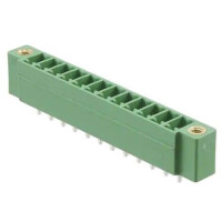 1830693 TERM.BLK.3.81MM 12P 180C MALE GREEN PANEL MOUNT - 1
