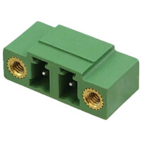 1847466 TERM.BLK.5.08MM 2P 90C MALE GREEN CLOSED - 1
