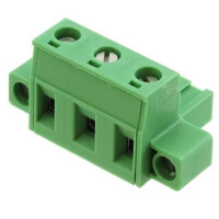 1858772 TERM.BLK.7.62MM 3P FEMALE GREEN - 1