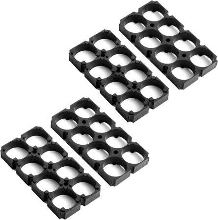 18.5mm Delik Çaplı 2x4 8'li 18650 Pil Tutucu - 1