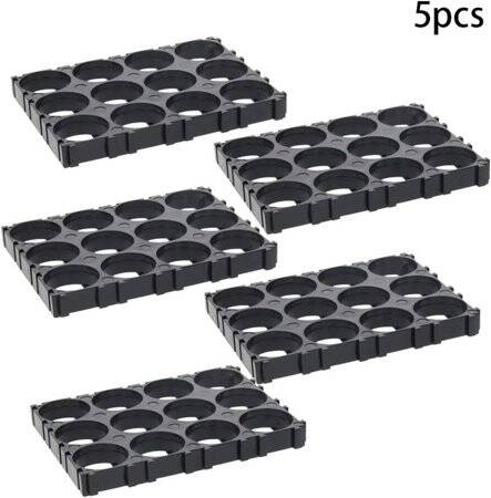 18.5mm Delik Çaplı 3x4 12'li 18650 Pil Tutucu - 4