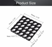 18.5mm Delik Çaplı 5x5 25'li 18650 Pil Tutucu - 3