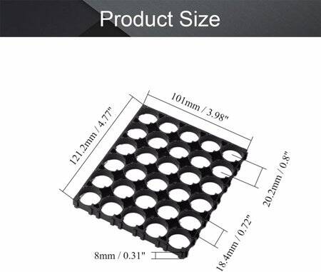 18.5mm Delik Çaplı 5x6 30'lu 18650 Pil Tutucu - 3