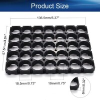 18.5mm Delik Çaplı 5x7 35'li 18650 Pil Tutucu - 3
