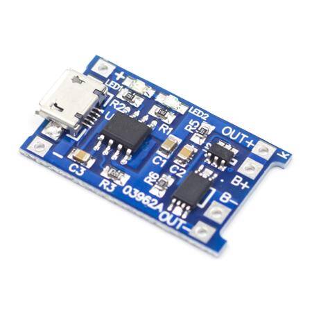 18650/TP4056 1A 3.7-4.2V Lipo Battery Charging Board Micro USB With current protection - 4