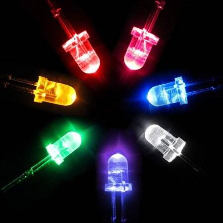 18mm Leg 257 Rectangular LED White Use 3V 20mA - 5