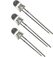 18mm Leg 5mm Flat LED Water Clear Red Use 2V 20mA - 3