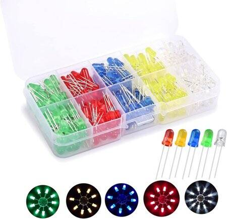 18mm Leg LED 5mm White - 1