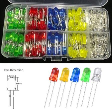 18mm Leg LED 5mm White - 2