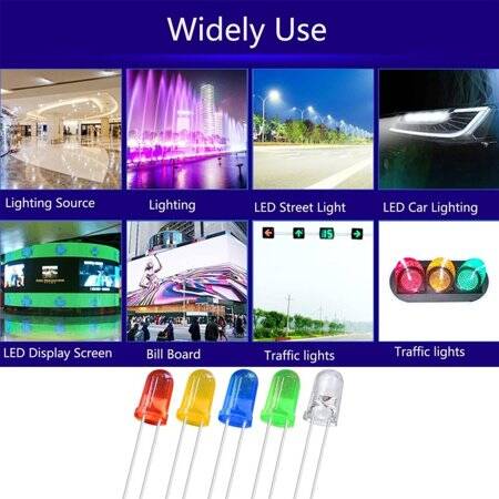 18mm Leg LED 5mm White - 3