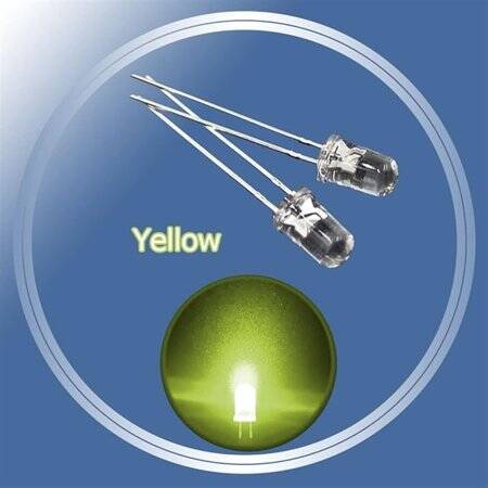 18mm Leg Water Clear LED 5mm Red - 2