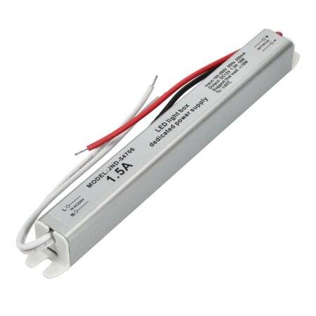 18W 12V 1.5A Ultra Thin Strip Power Supply - 1