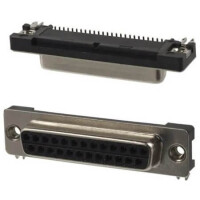 190-025-263R001 CONNECTOR D-SUB RCPT 25PIN SMD R/A SLDR - 1