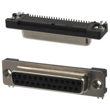 190-025-263R001 CONNECTOR D-SUB RCPT 25PIN SMD R/A SLDR - 1