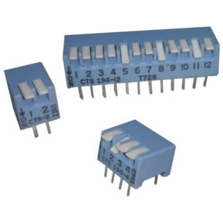 194-10MST SWITCH DIP 10 Pos. SPST 50mA 24VDC THT R/A - 1