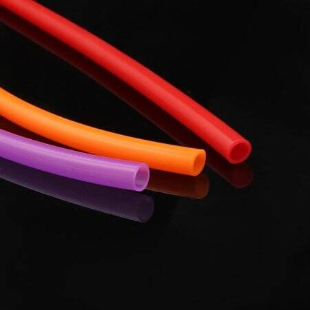 1Meter Red Silicone Tube Flexible Rubber Hose Drink Water Pipe Food Grade Connector ID 2mm X 4mm OD - 2