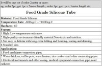 1Meter Rose Red Silicone Tube Flexible Rubber Hose Drink Water Pipe Food Grade Connector ID 5mm X 7mm OD - 3