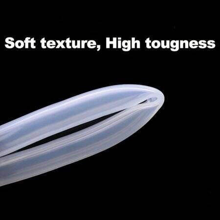 1Meter Transparent Silicone Tube Flexible Rubber Hose Drink Water Pipe Food Grade Connector ID 5mm X 10mm OD - 4
