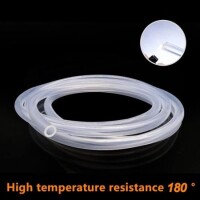 1Meter Transparent Silicone Tube Flexible Rubber Hose Drink Water Pipe Food Grade Connector ID 5mm X 10mm OD - 5