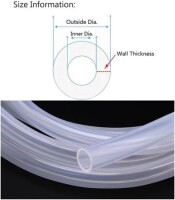 1Meter Transparent Silicone Tube Flexible Rubber Hose Drink Water Pipe Food Grade Connector ID 5mm X 9mm OD - 2