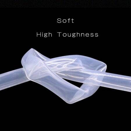 1Meter White Silicone Tube Flexible Rubber Hose Drink Water Pipe Food Grade Connector ID 1mm X 3mm OD - 3