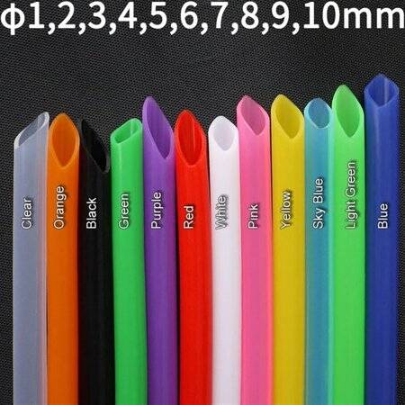 1Meter white Silicone Tube Flexible Rubber Hose Drink Water Pipe Food Grade Connector ID 8mm X 10mm OD - 2