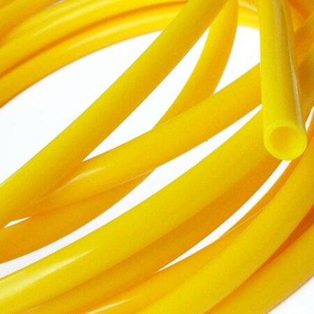 1Meter Yellow Silicone Tube Flexible Rubber Hose Drink Water Pipe Food Grade Connector ID 3mm X 5mm OD - 1