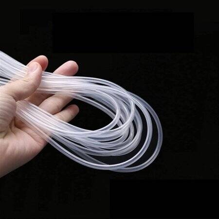 1Meter Yellow Silicone Tube Flexible Rubber Hose Drink Water Pipe Food Grade Connector ID 4mm X 6mmOD - 3