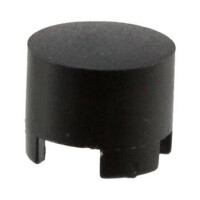 1SS09-19.0 SWITCH COVER BLACK ROUND SNAP-IN - 1