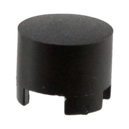 1SS09-19.0 SWITCH COVER BLACK ROUND SNAP-IN - 1