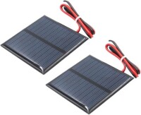 1V 500MA Glue Drop Solar Panel With Lead 15cm Size:60x60mm - 1