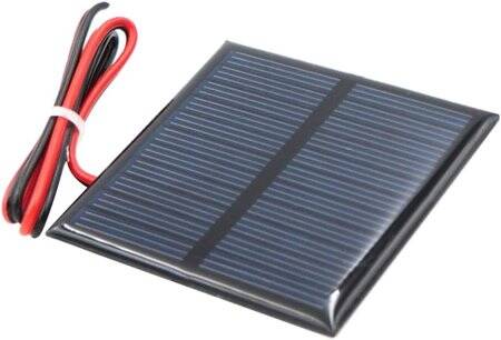 1V 500MA Glue Drop Solar Panel With Lead 15cm Size:60x60mm - 4