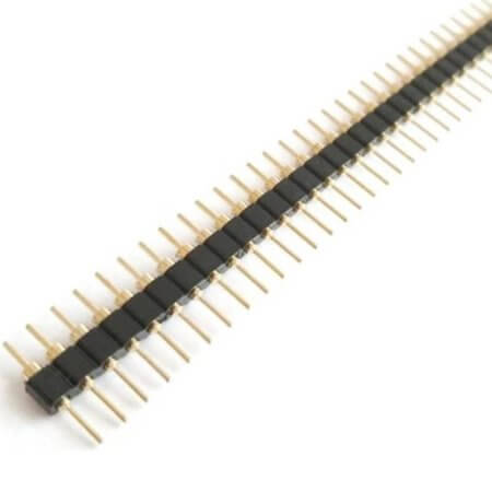 1X40-DIP POST-2.54-S PIN HEADER 40PIN(1x40) 2.54mm THT V/T MACHINE PIN - 1