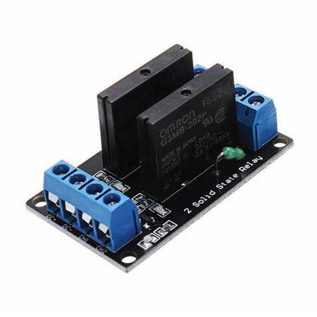 2 Channel 24V Relay Module Solid State High Level SSR DC Control 250V 2A With Resistive Fuse - 3