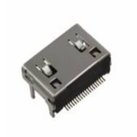 2001-1-2-21-00-BK CONNECTOR HDMI-MİNİ RECEPTACLE 90 DERECE SMD - 1