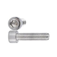 201 Paslanmaz Çelik Silindirik Altıgen Soket Başlı Vida M2 8mm - 1