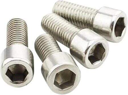 201 Paslanmaz Çelik Silindirik Altıgen Soket Başlı Vida M2.5 10mm - 4