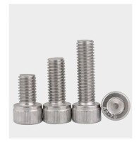 201 Paslanmaz Çelik Silindirik Altıgen Soket Başlı Vida M2.5 5mm - 4