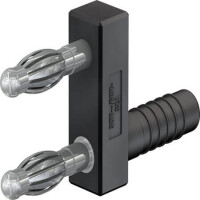 20.1010-21 4 MM CONNECTING PLUG BLACK - 1