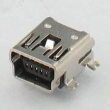202A-FBNR-R03 CONN.USB MINI B TYPE 5PIN SMT R/A FEMALE - 1