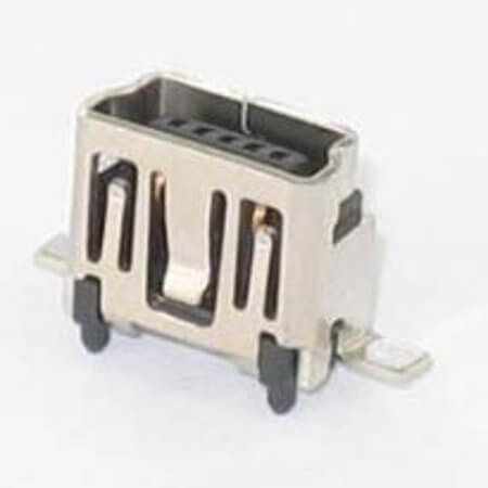 202G-FDN0-R CONN.USB MINI B TYPE 5PIN SMT V/T FEMALE - 1