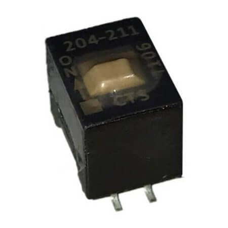 204-211ST SWITCH DIP 1 Pos. SPST 50mA 24VDC SMT V/T - 1
