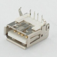 205B-DAN0-R CONNECTOR USB A TYPE FEMALE THT R/A W/O PEG - 1