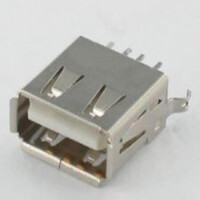 205C-DAN0-R02 CONN.USB 2.0 A TYPE THT V/T FEMALE W/KINK W/O PEG - 1