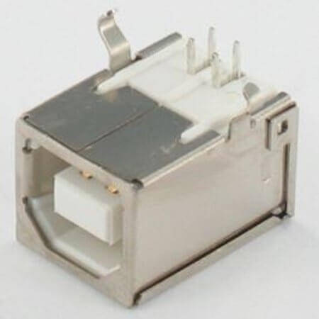 205D-DAN0-R CONN.USB 2.0 B TYPE THT R/A FEMALE W/KINK W/O PEG - 1