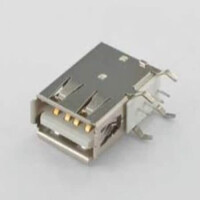 205F-DAN0-R CONNECTOR USB A TYPE FEMALE THT R/A W/O PEG FLANK - 1