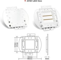 20W SMD High Power LED Bulb 940nm Infrared - 2