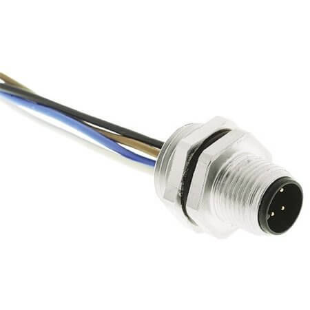 21033111402 CON.CIRCLE CABLE ASSEMB. RECEPTACLE 4PIN WIRE LEAD - 1