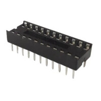216-22 IC-SOCKET 22PIN(2x11) 2.54MM THT V/T 7.62MM W/O - 1