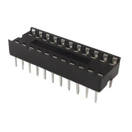 216-22 IC-SOCKET 22PIN(2x11) 2.54MM THT V/T 7.62MM W/O - 1